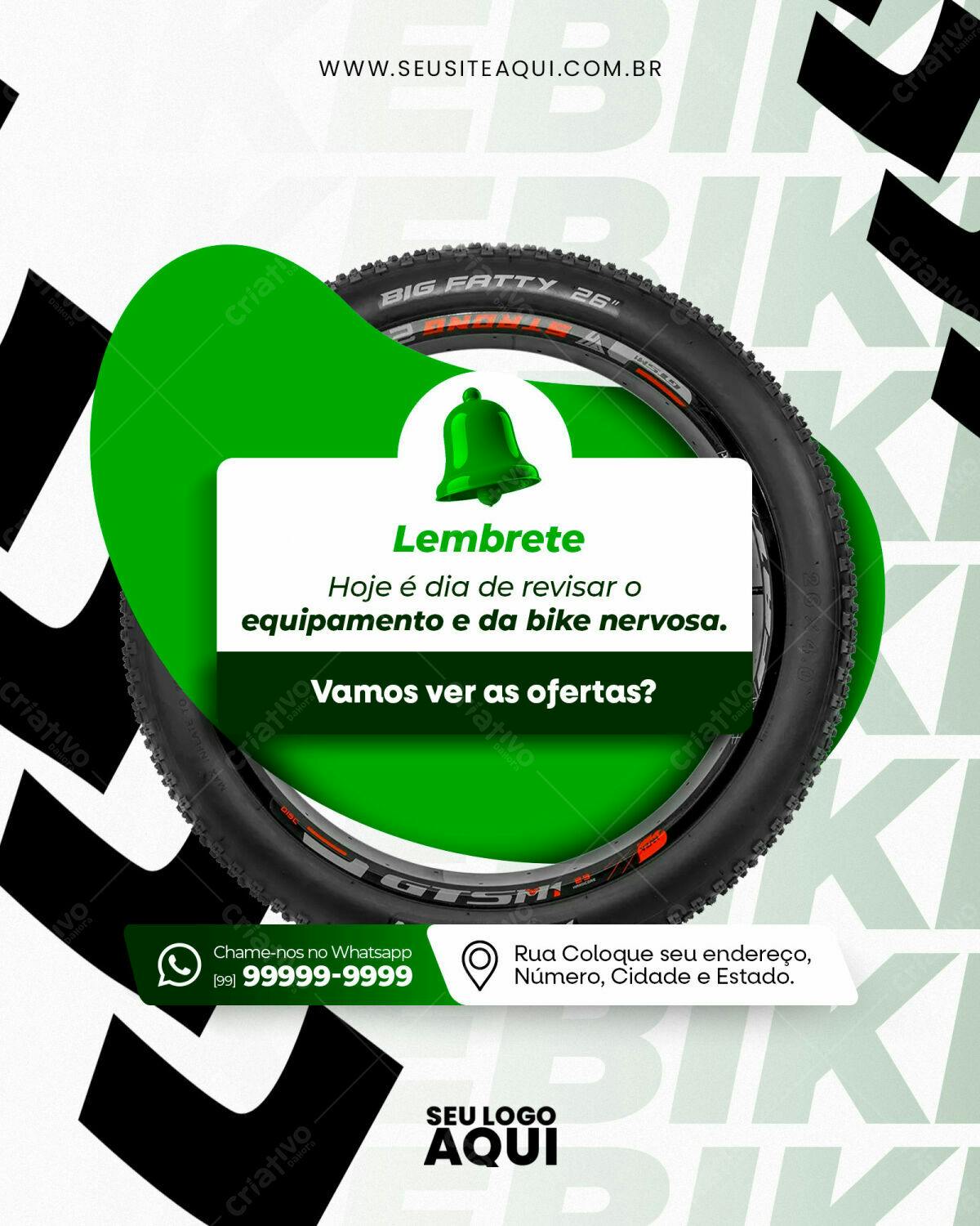 Flyer para Revisão de Bikes PSD Editável