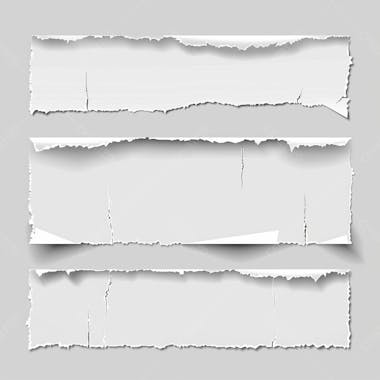 Imagem de papel rasgado branco, textura