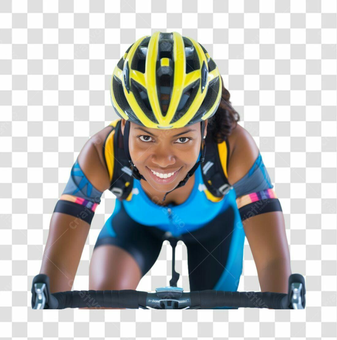Icone Ciclista Mulher PNG com fundo transparente
