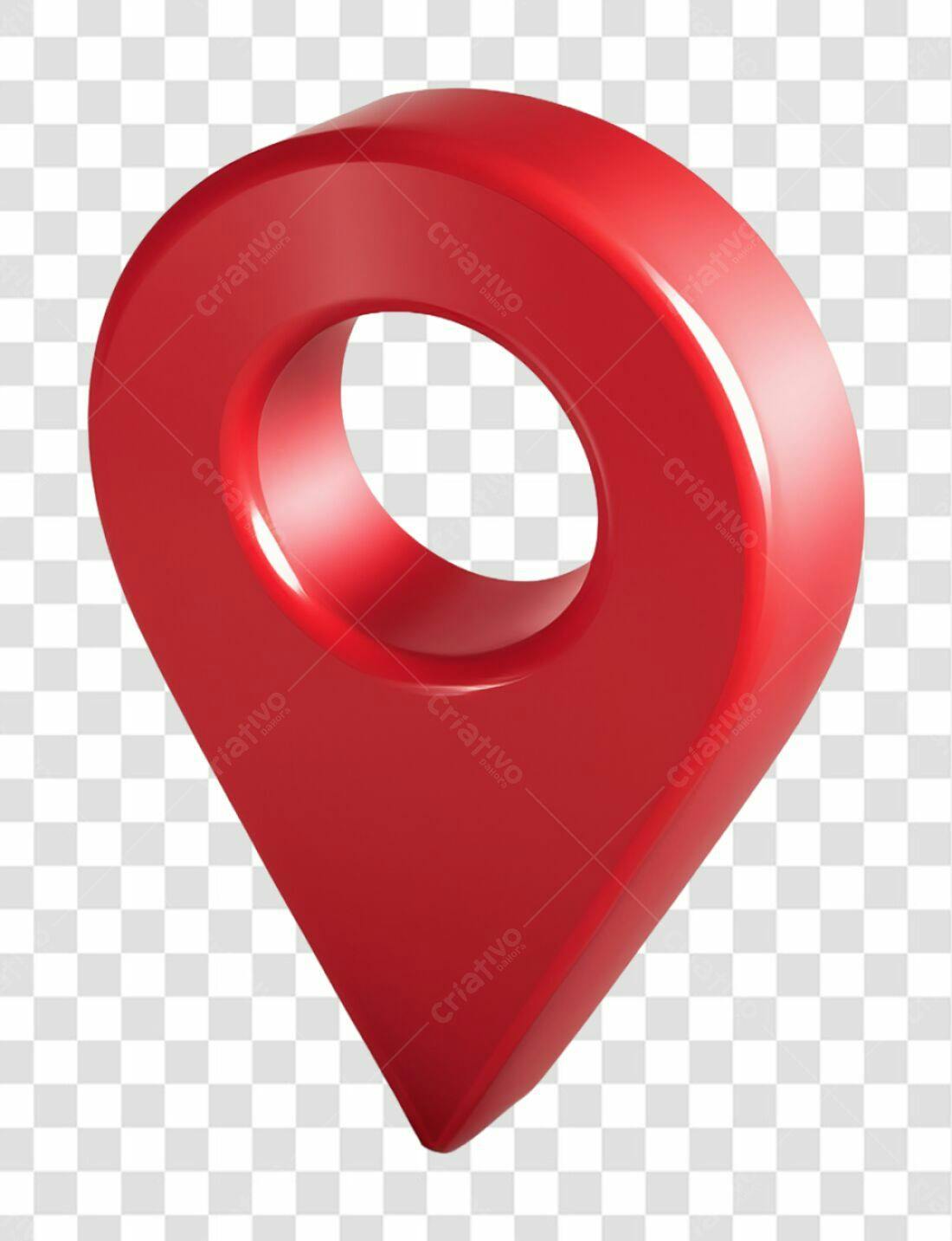 Icone localização vermelho PNG com fundo transparente
