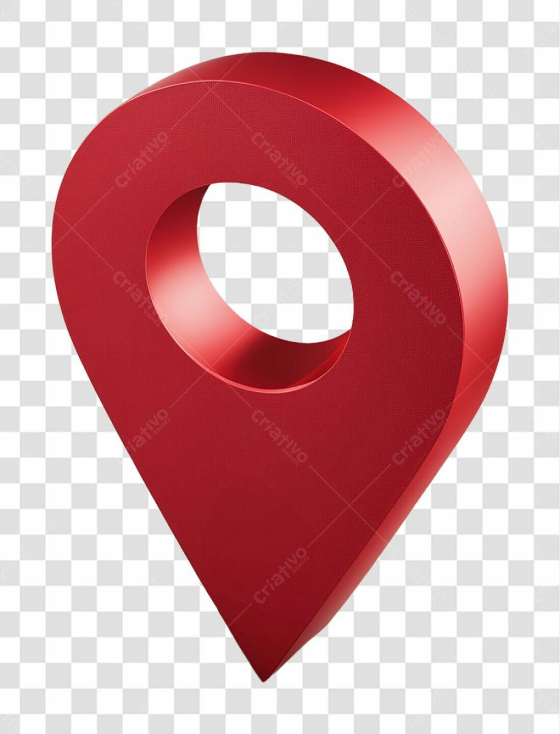 Ícone de localização vermelho PNG com fundo transparente