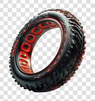 Imagem de um pneu de moto, carro