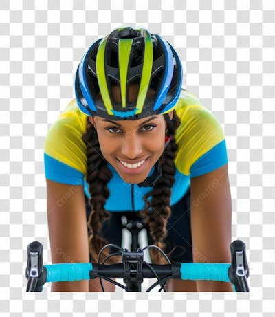Mulher Pedalando Em Uma Bicileta