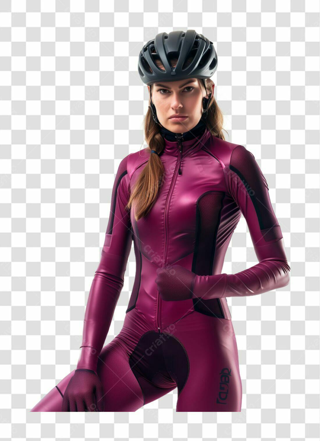 Icone ciclista mulher roupa esportiva PNG com fundo transparente