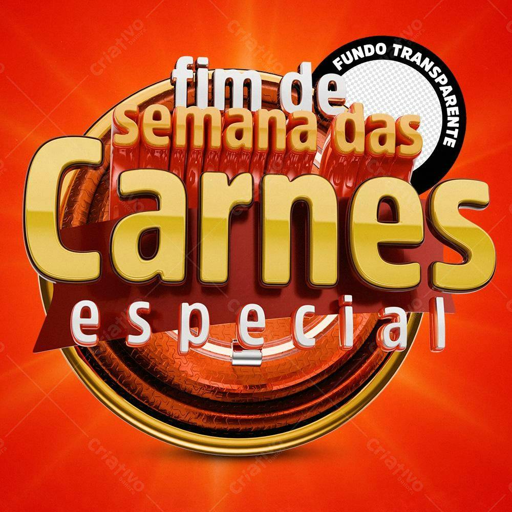Flyer Fim de Semana das Carnes PSD Editável