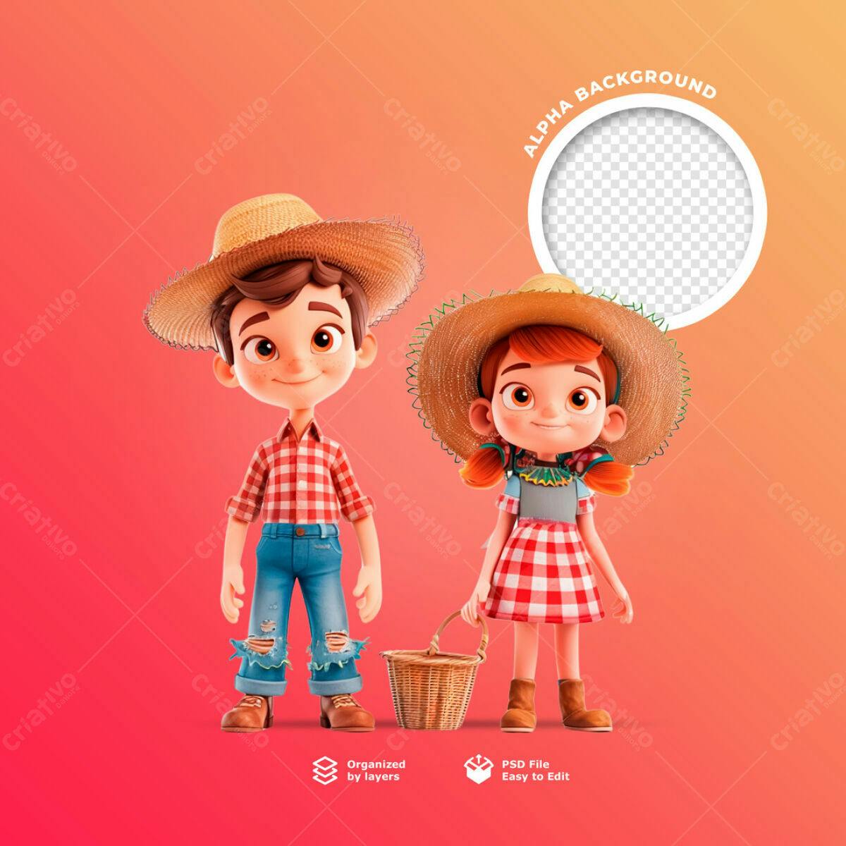 Postagem Festa Junina PSD Editável