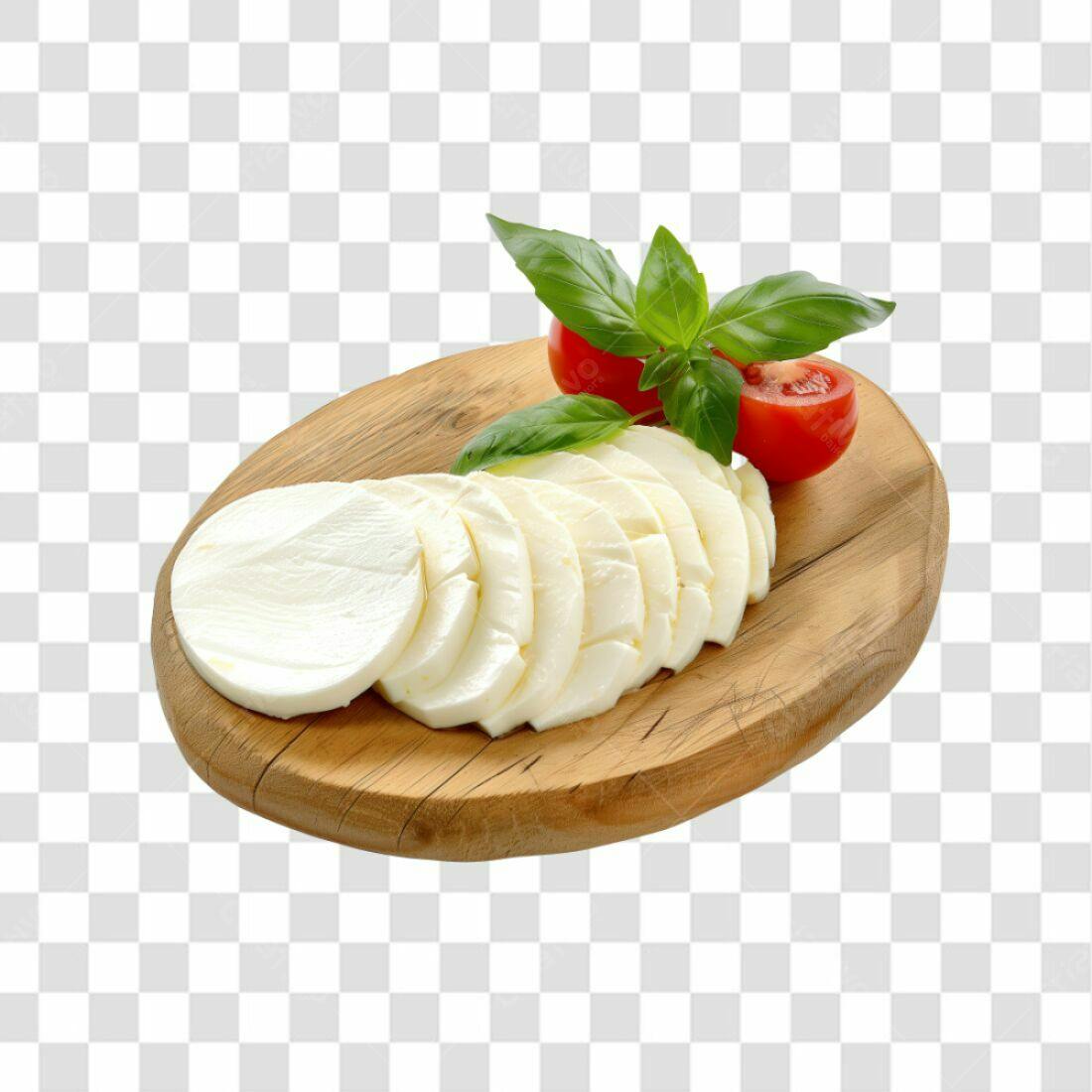 Imagem Queijo Mozzarella Fatiado PNG com fundo transparente