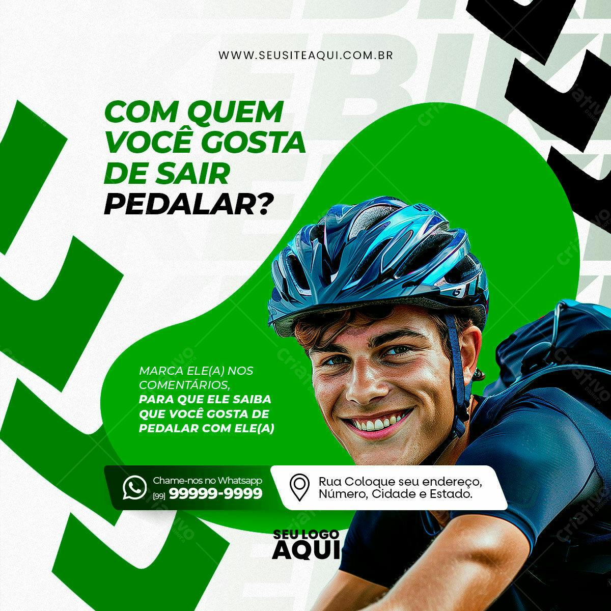 Flyer para Campanha de Ciclismo PSD Editável