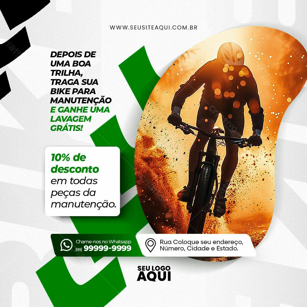 Flyer Promoção Bike PSD Editável