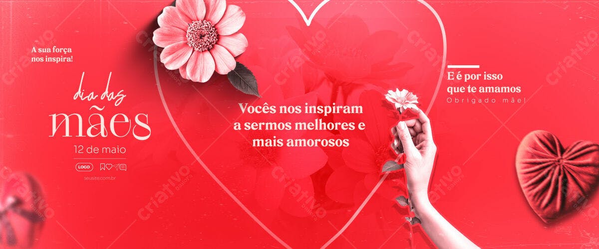 Banner Dia das Mães PSD Editável