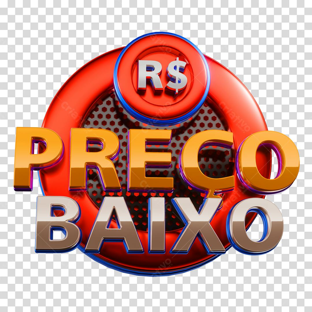 Selo Preço Baixo PNG com fundo transparente