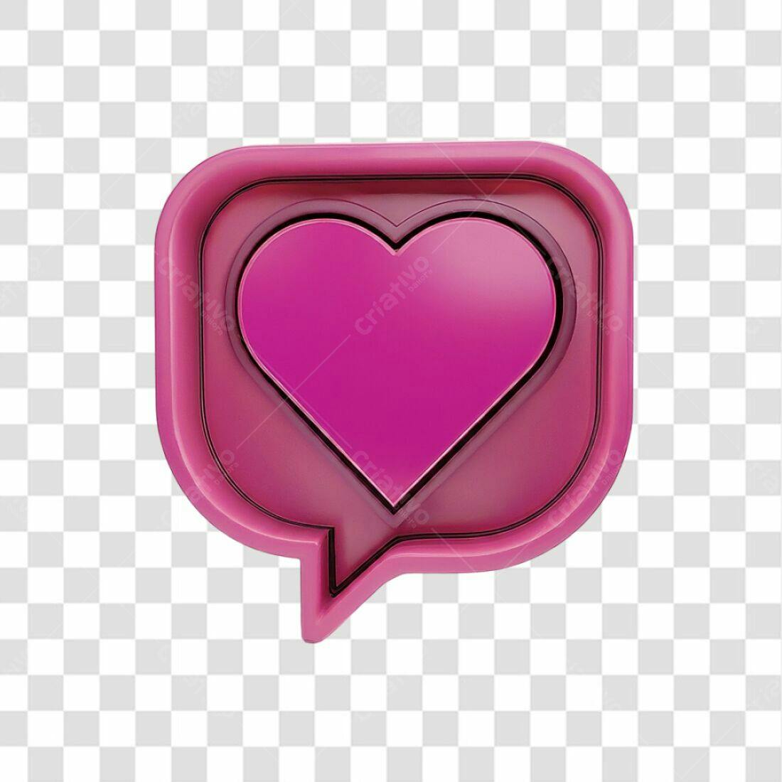 Icone Amor Balão PNG com fundo transparente