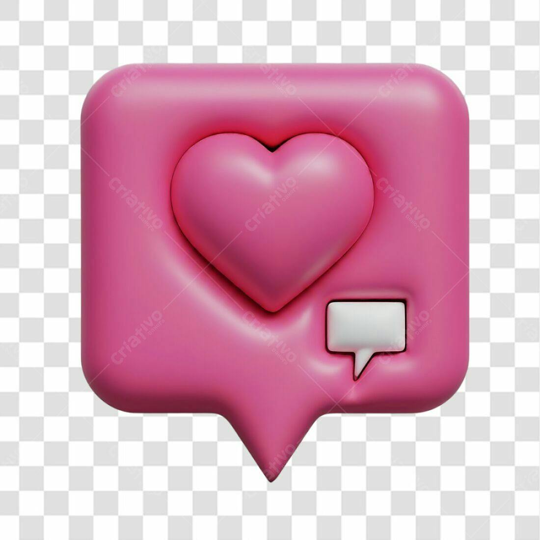 Icone Amor Redes Sociais PNG com fundo transparente