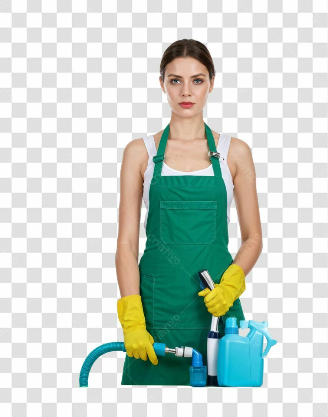 Icone Mulher Limpeza PNG com fundo transparente