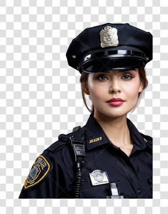 Mulher policial png transparente