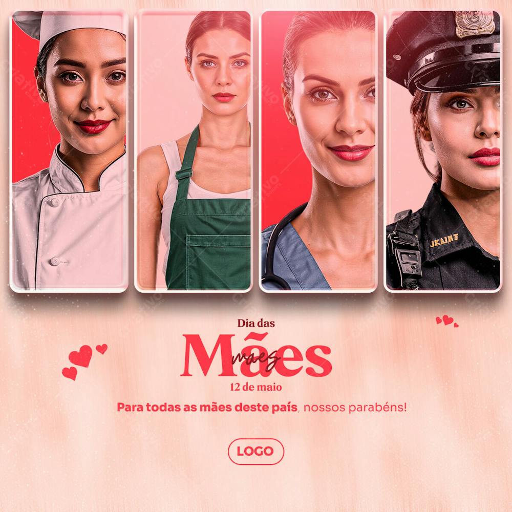 Para Todas As Mães Deste País Nossos Parabéns Psd Editável Para O Dia Das Mães