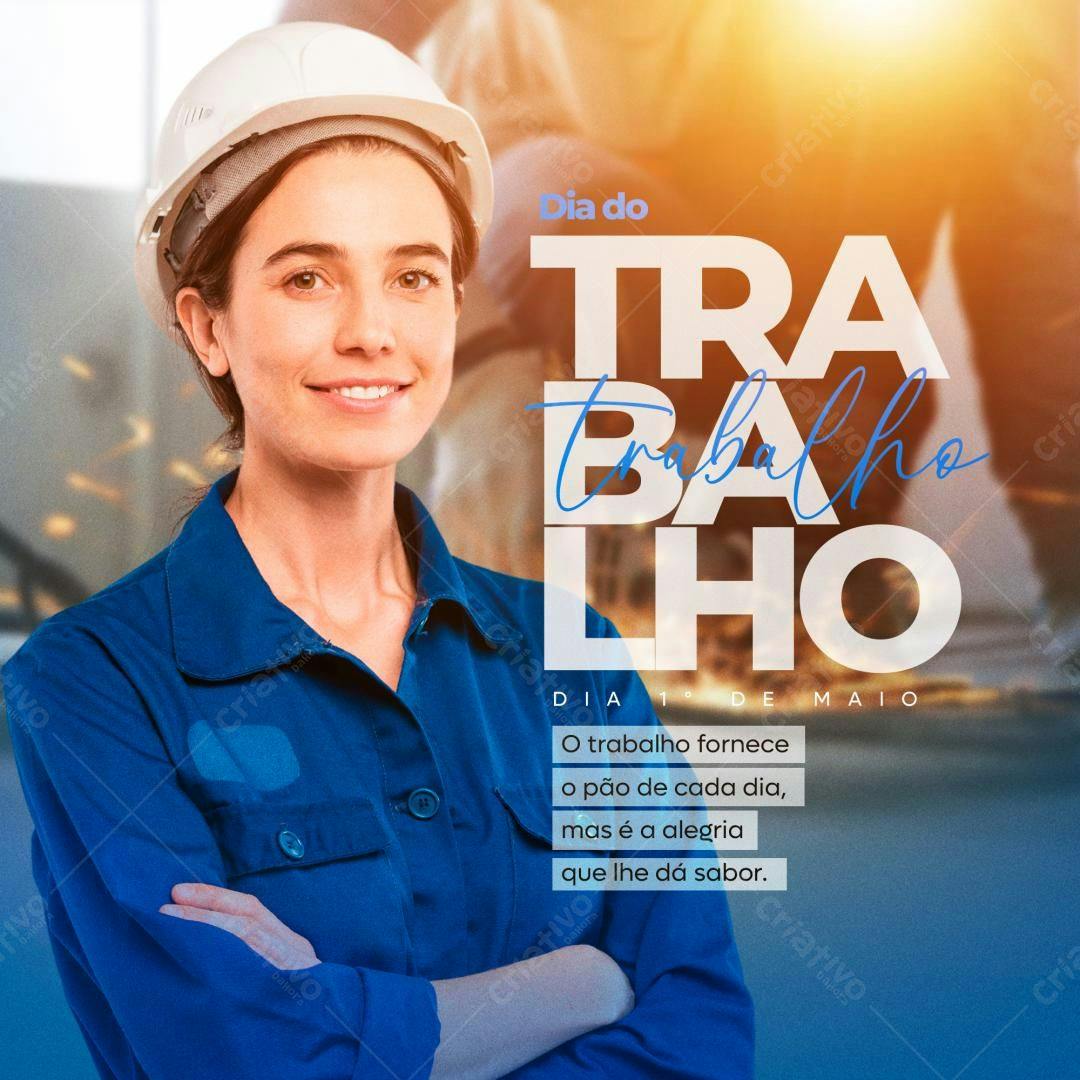 Postagem Dia do Trabalho PSD Editável