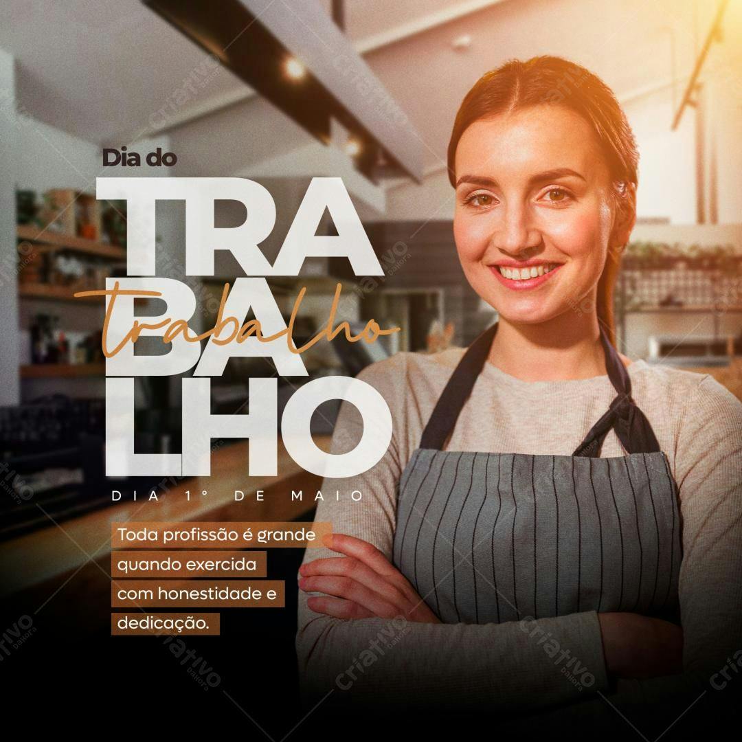 Postagem Dia do Trabalho PSD Editável