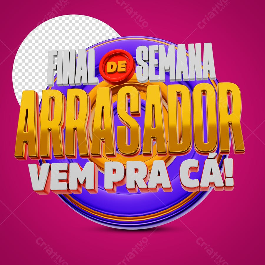 Flyer Final de Semana Arrasador PSD Editável
