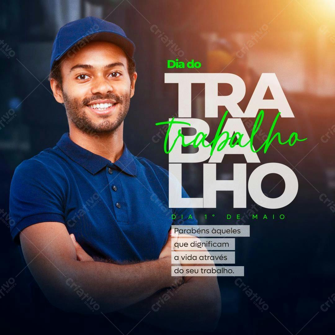 Postagem Dia do Trabalho PSD Editável
