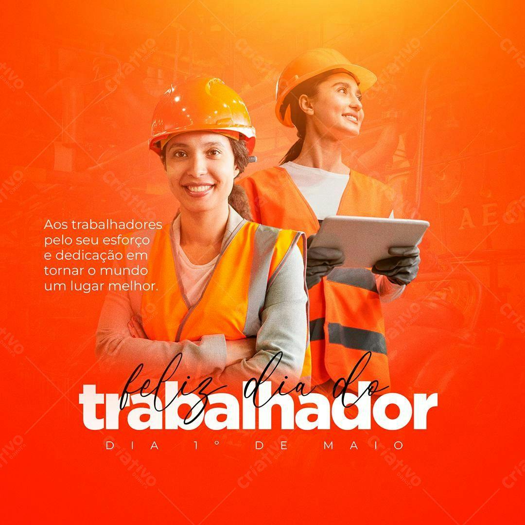 Postagem Dia do Trabalhador PSD Editável