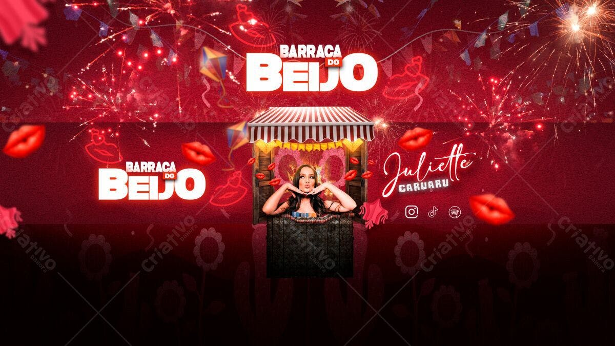 Banner Festa Juliette Caruaru PSD Editável