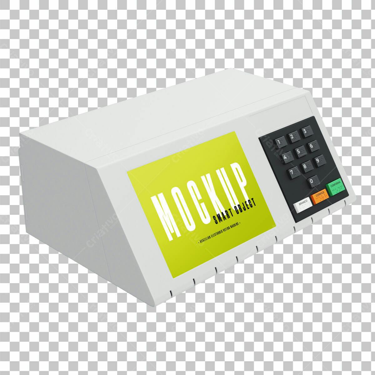 Mockup Urna Eletrônica PSD Editável