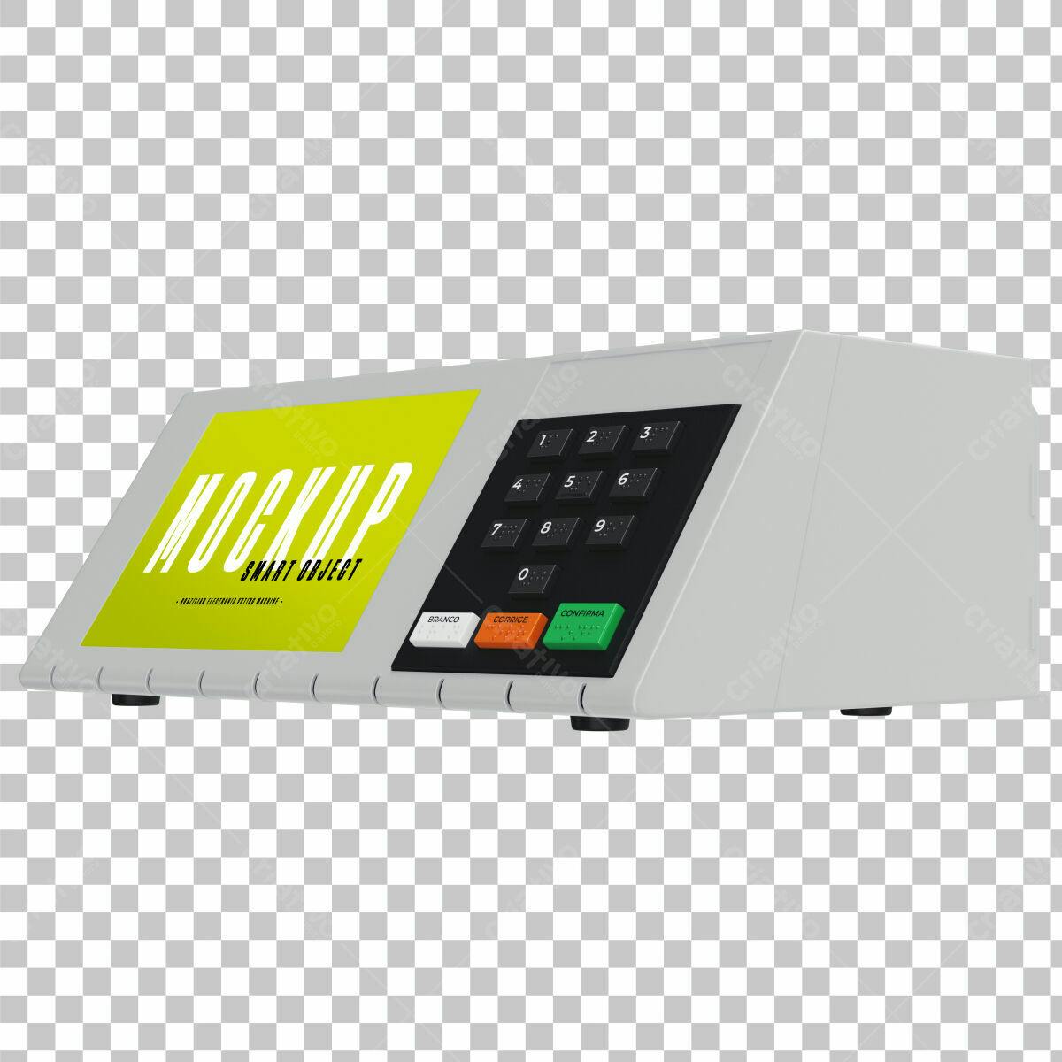 Mockup Urna Eletrônica PSD Editável