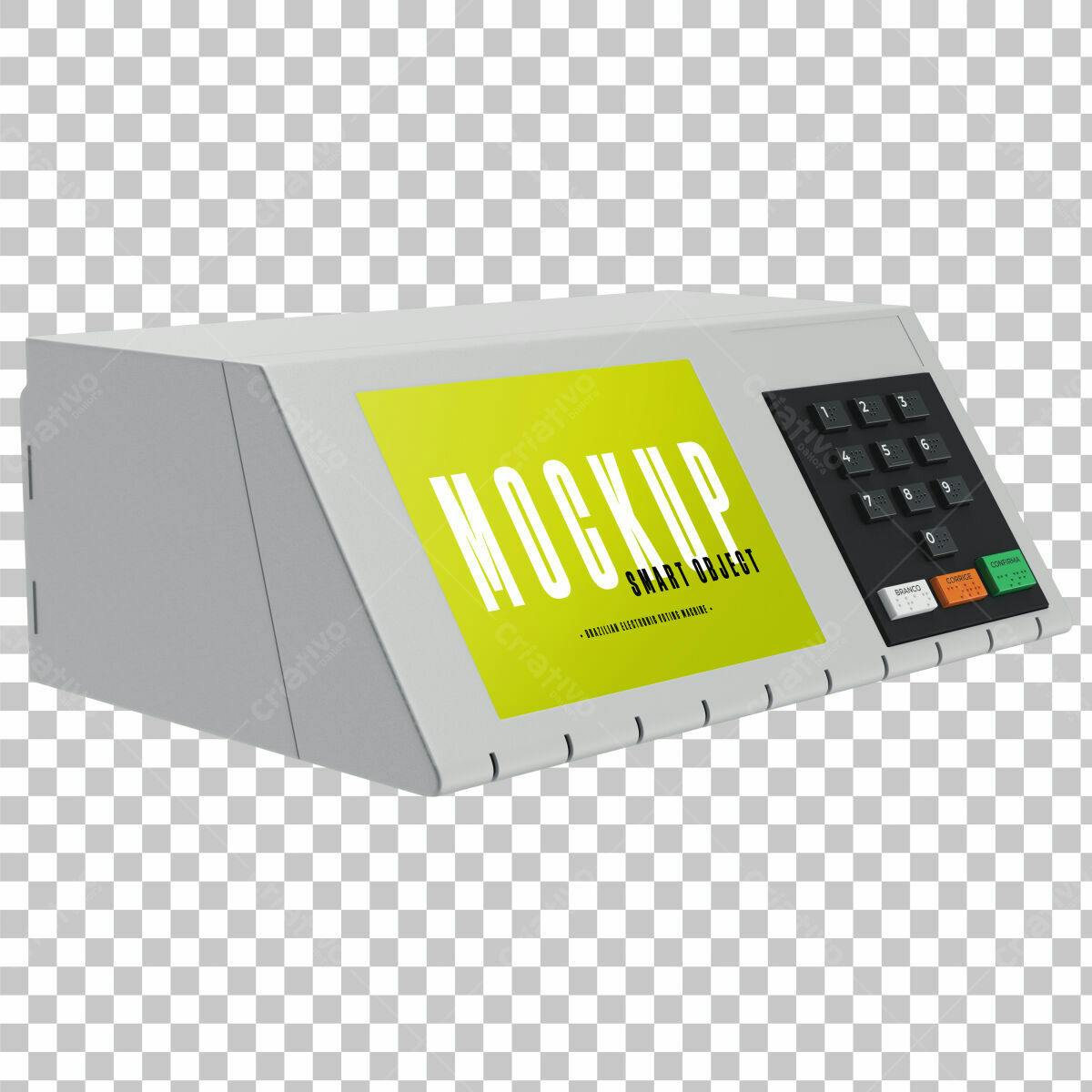 Maquete Urna Eletrônica PSD Editável