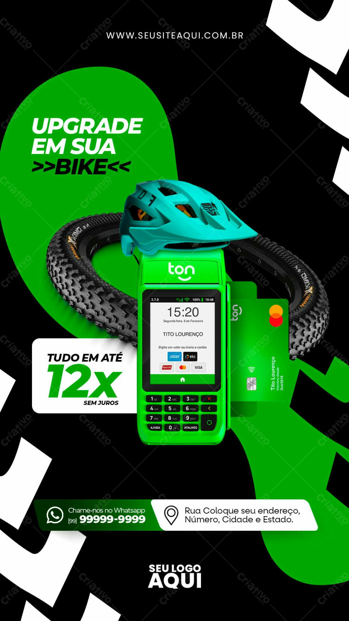 Flyer Upgrade de Bike PSD Editável
