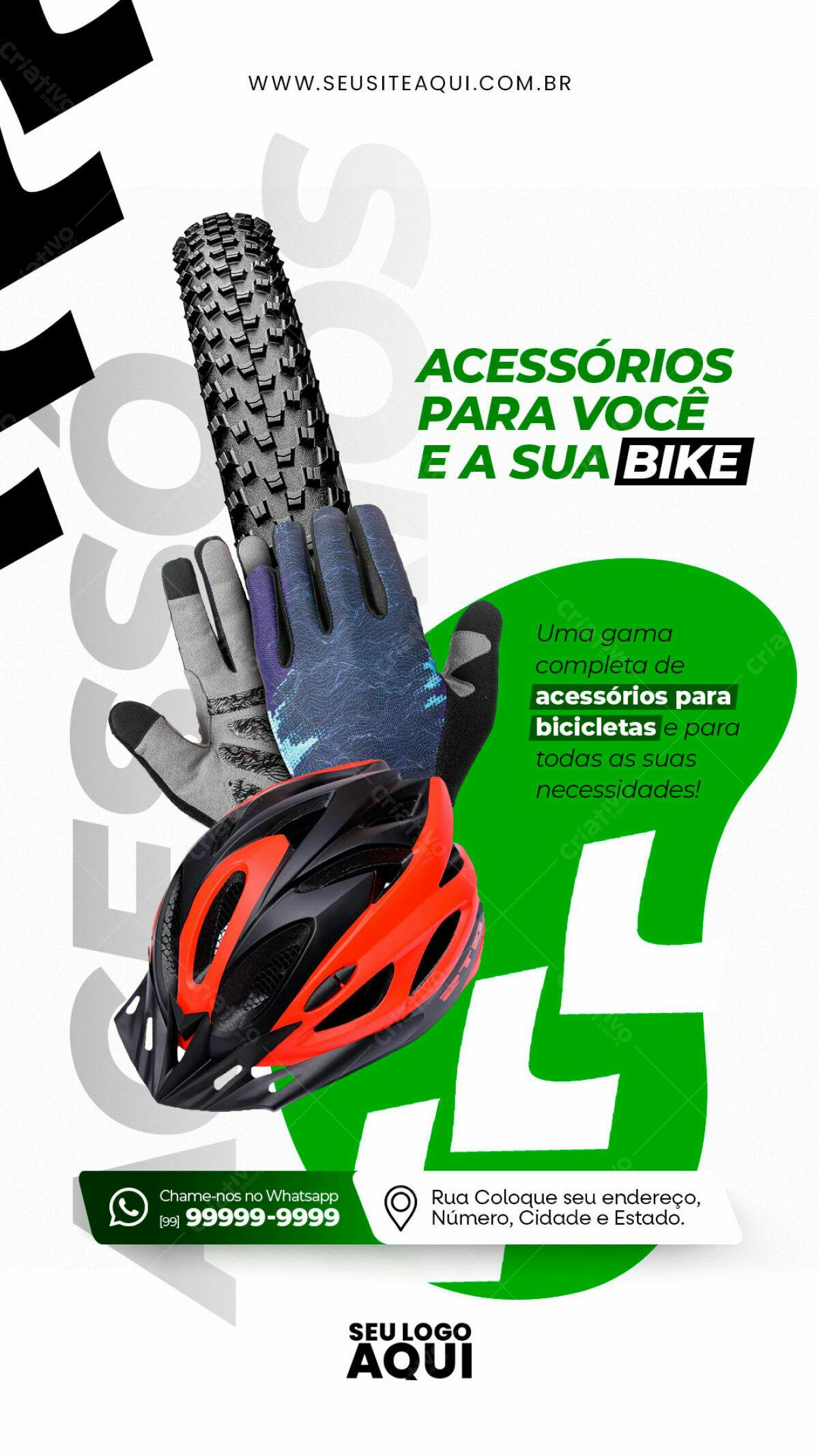 Flyer para Loja de Bicicletas PSD Editável