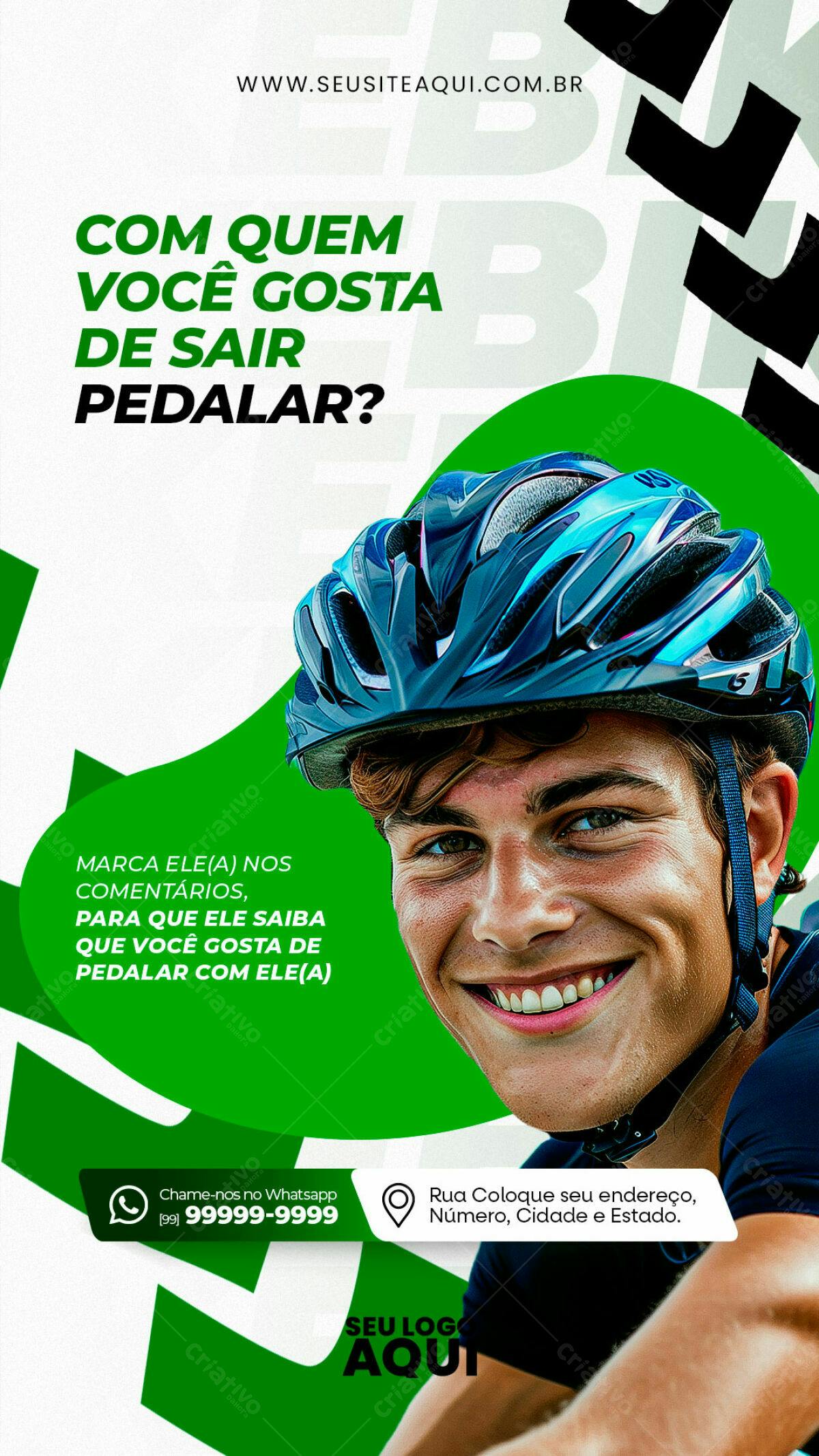 Flyer para Ciclismo PSD Editável