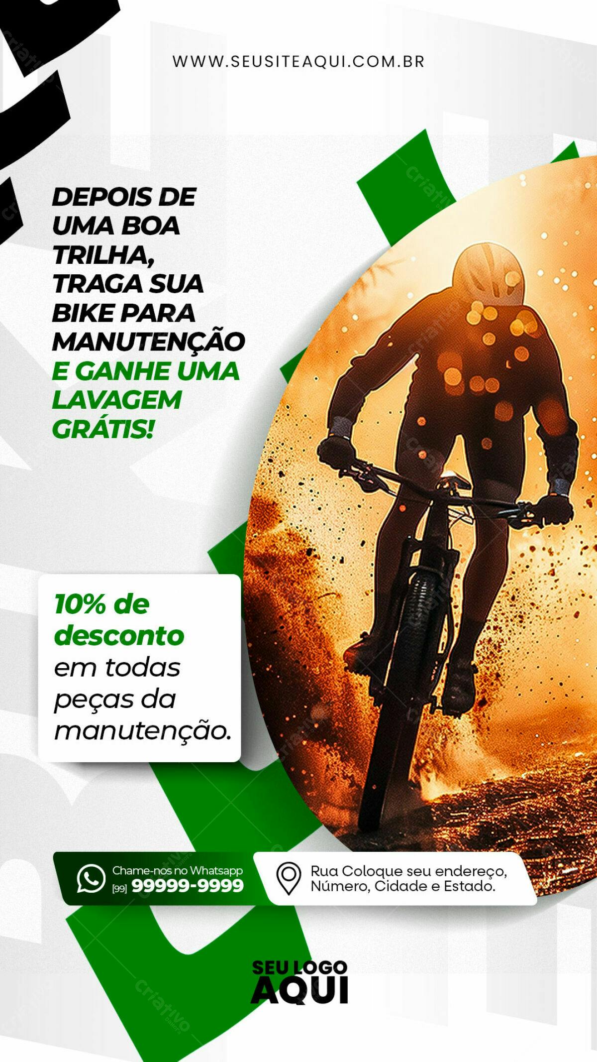 Flyer Promoção Bike PSD Editável