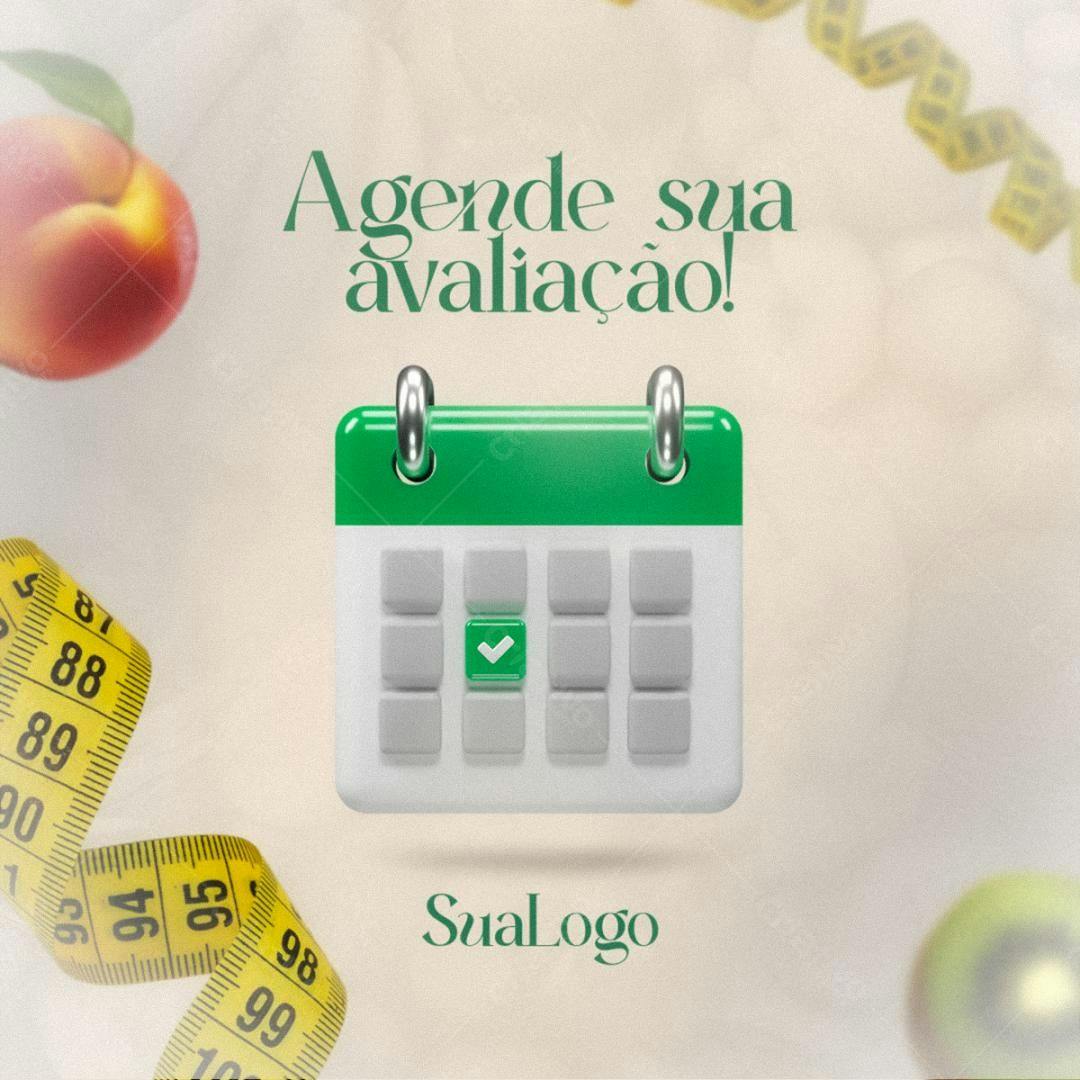 Post para Agendamento de Avaliação PSD Editável