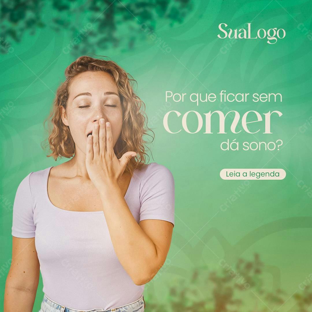 Post para Redes Sociais sobre Sono PSD Editável