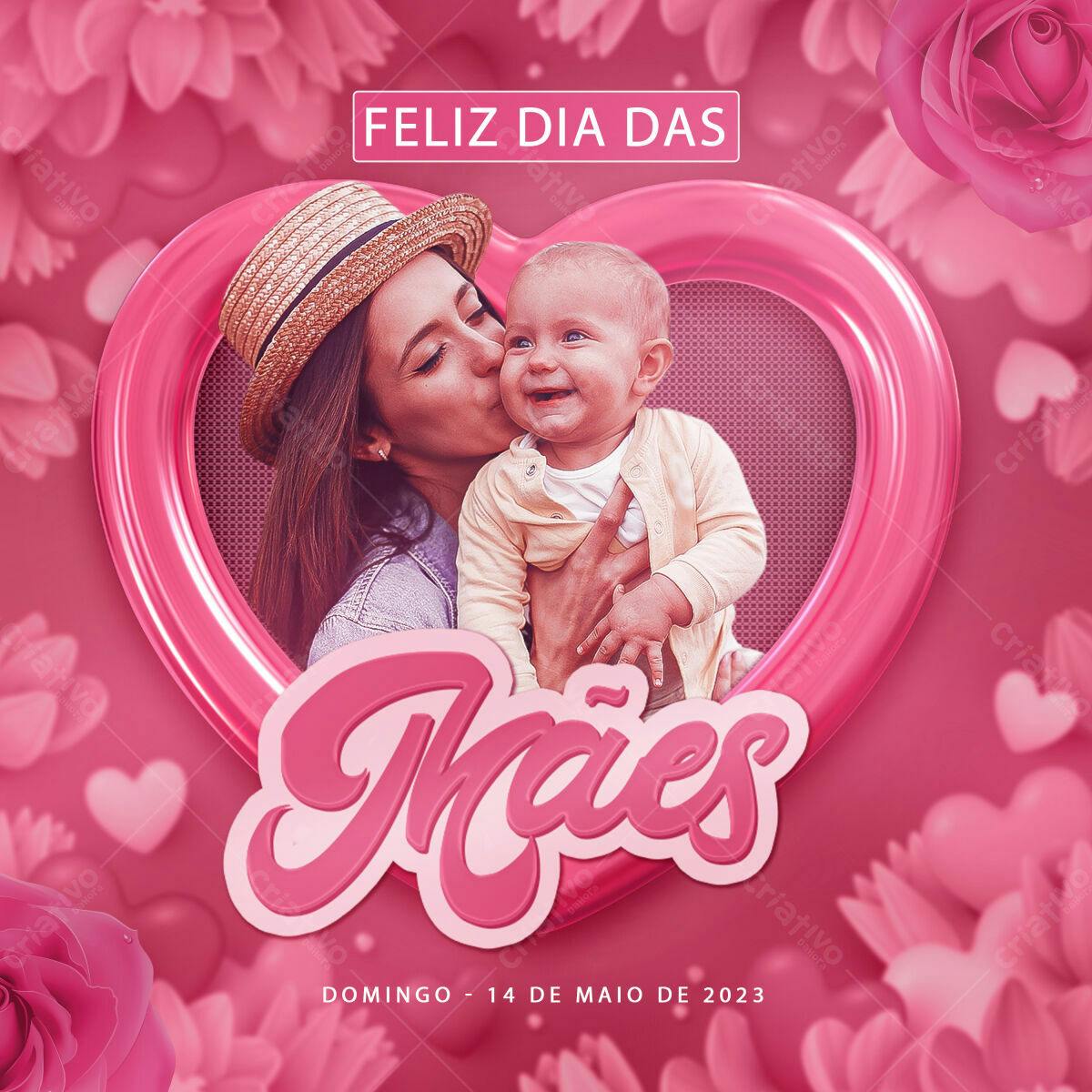 Post para Dia das Mães PSD Editável