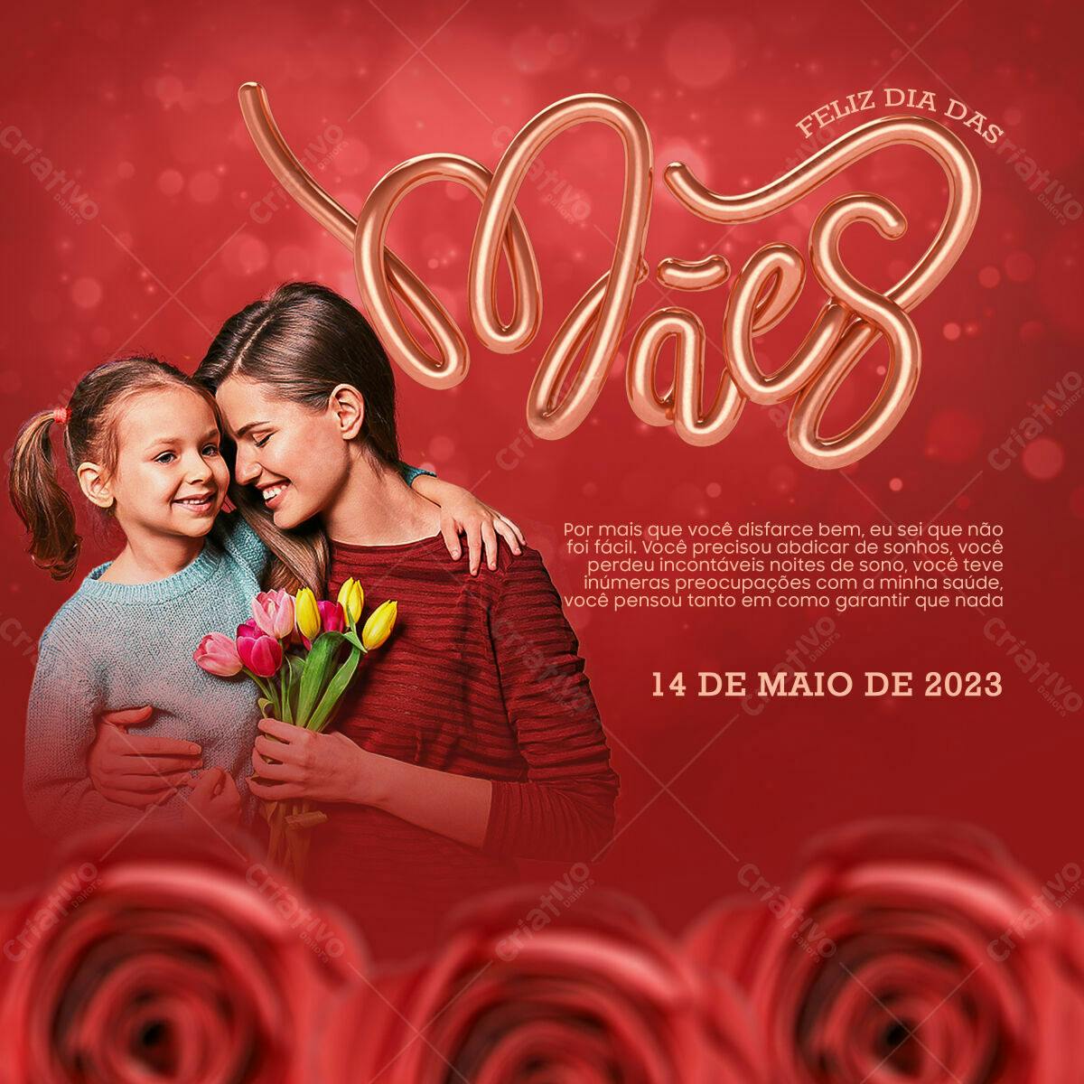 Flyer Dia das Mães PSD Editável