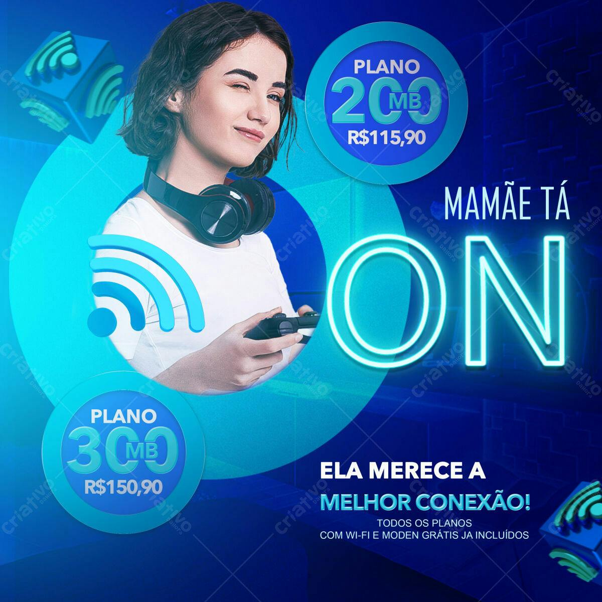 Flyer Dia das Mães Promoção Internet PSD Editável