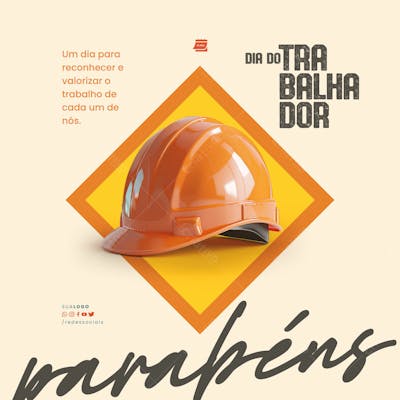 Social Media Dia Do Trabalhador Valorizar O Trabalho De Cada Um