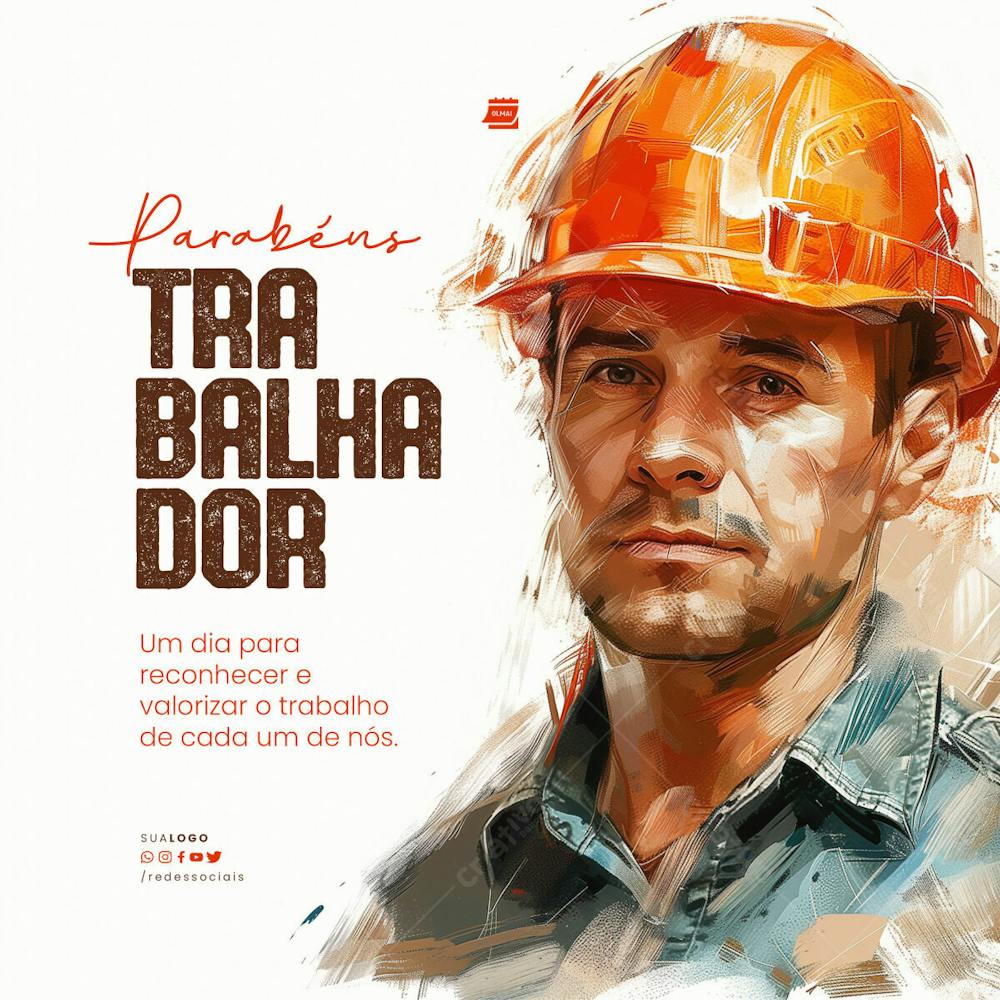 Social Media Dia Do Trabalhador Um Dia Para Reconhecer