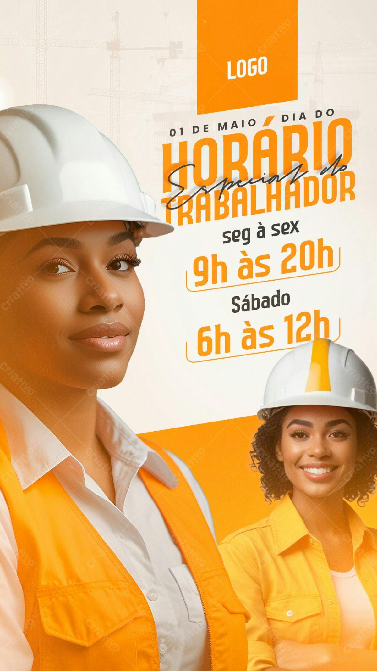 Flyer Dia do Trabalhador PSD Editável