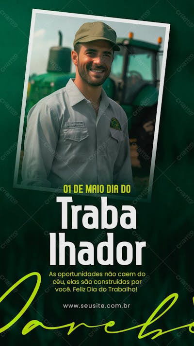 Stories Dia Do Trabalhador Parabéns De Maio