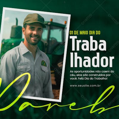 Dia Do Trabalhador Parabéns De Maio Feed
