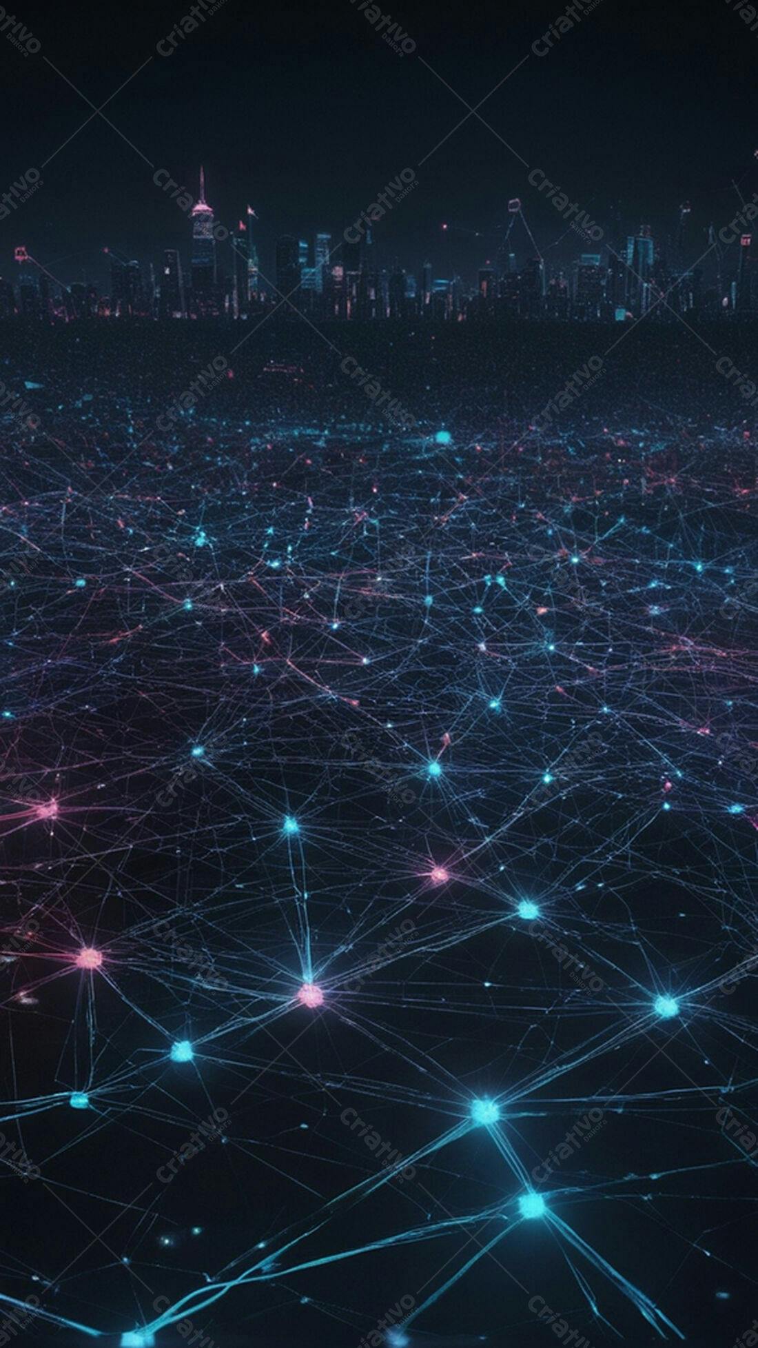 Textura Rede Neural para Fundo Tecnológico
