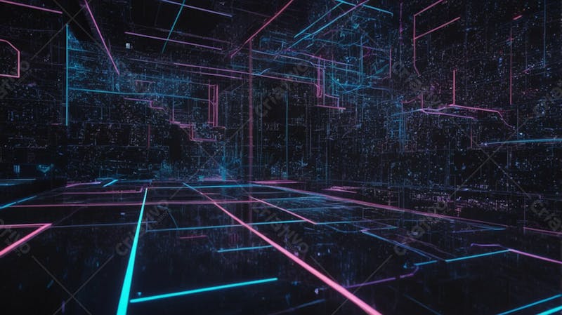 Background geométrico futuristico tecnologico e blockchain