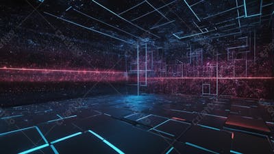 Background Geométrico Futuristico Tecnologico E Blockchain