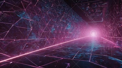 Background Geométrico Futuristico Tecnologico E Blockchain
