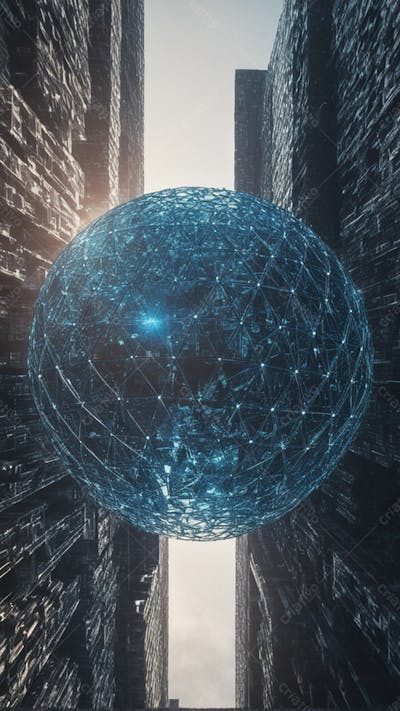 Background Geométrico Futuristico Tecnologico E Blockchain
