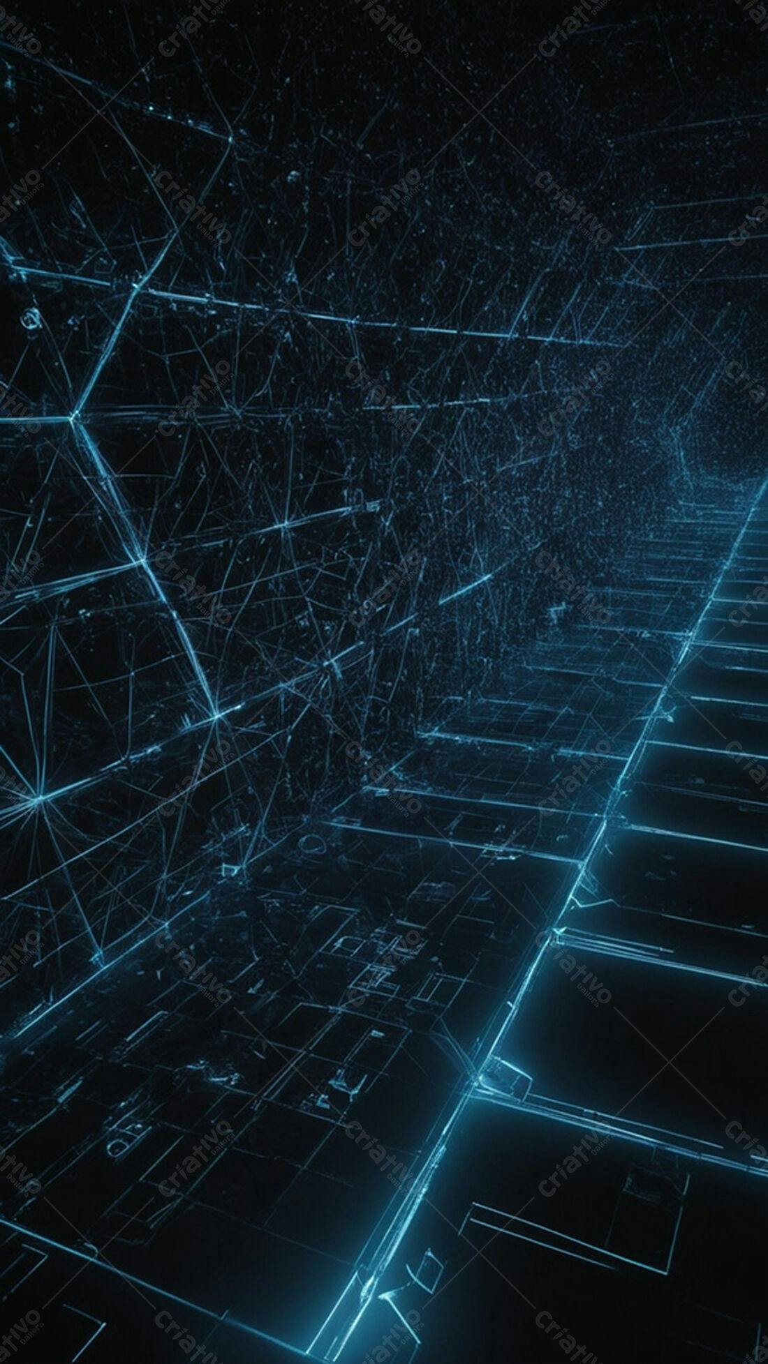 Textura Digital Azul para Fundo de Tecnologia