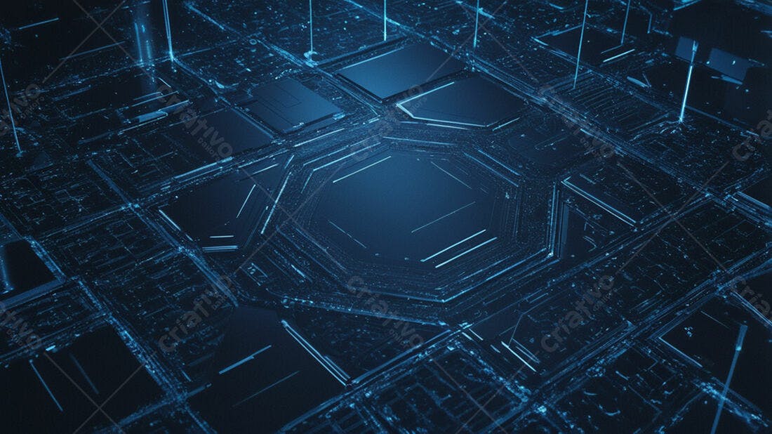 Textura circuito futurista azul para fundo sci-fi